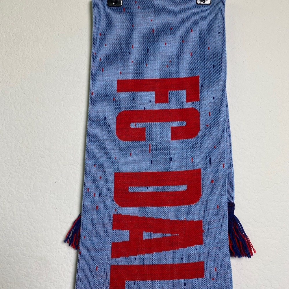 FC Dallas 96 Soccer Scarf Ruffneck LH Flag Texas MLS Football Blue Red Fan Gear - Picture 5 of 9